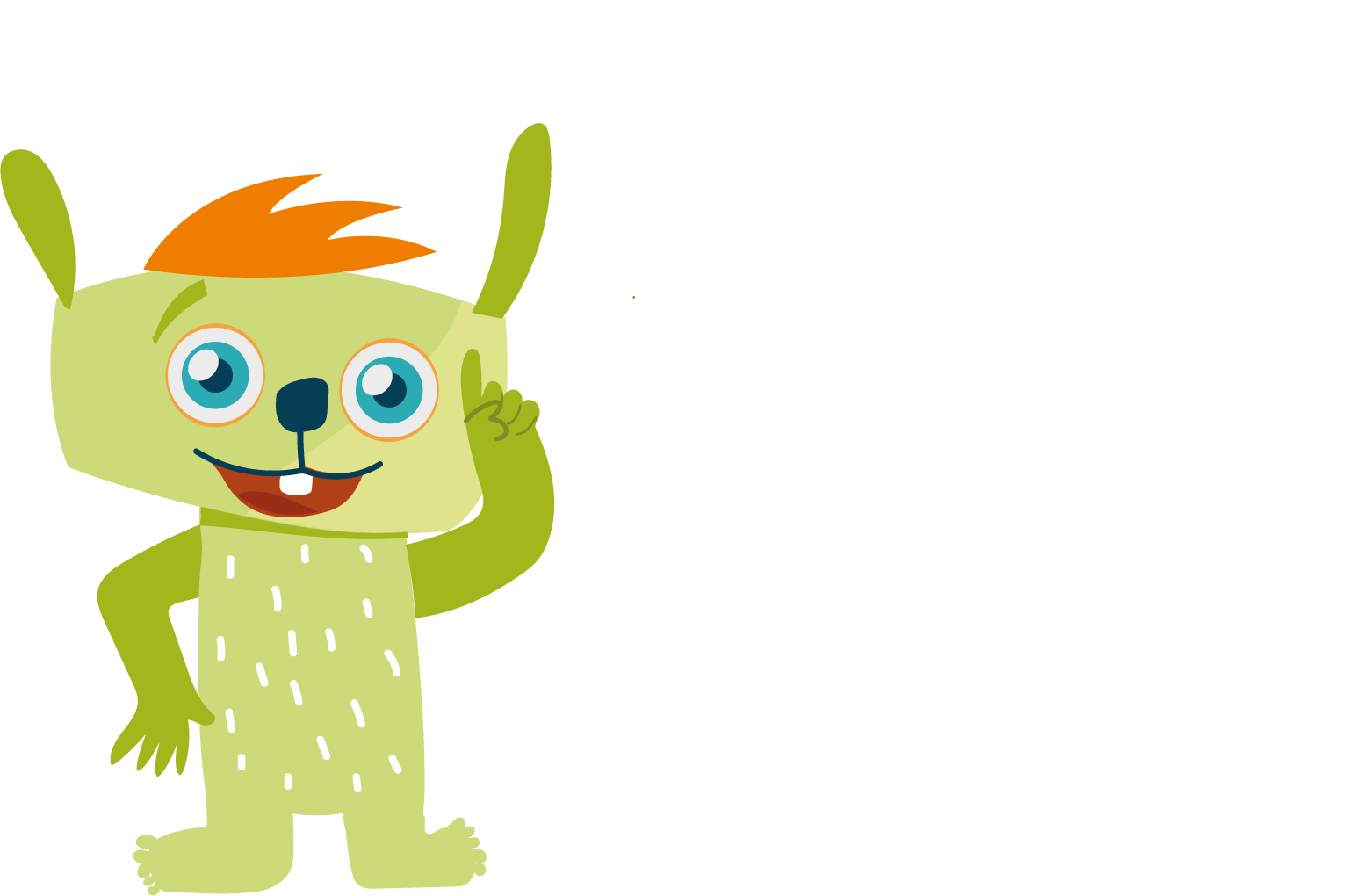 The Lilu character with a large empty speech bubble