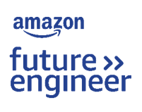 Logo of Amazon Future Engineer in a dark blue font